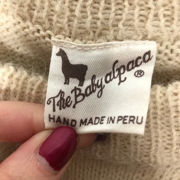 Vintage the baby alpaca nordic cream sweater - Picture 6 of 9